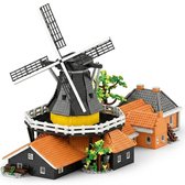 Reobrix 55019 Windmolen mega bouwset | Nederlands icons modelbouw | Creator expert architecture bouwpakket | Technische speelgoed ideas voor volwassenen & kinderen | Bloemen park molen van Twente | Souvenirs holland | Geschikt voor Lego | 4801 bloks
