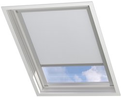 DTCH® Dakraam Rolgordijn Verduisterend - Trend - Wit - voor VELUX: FK04