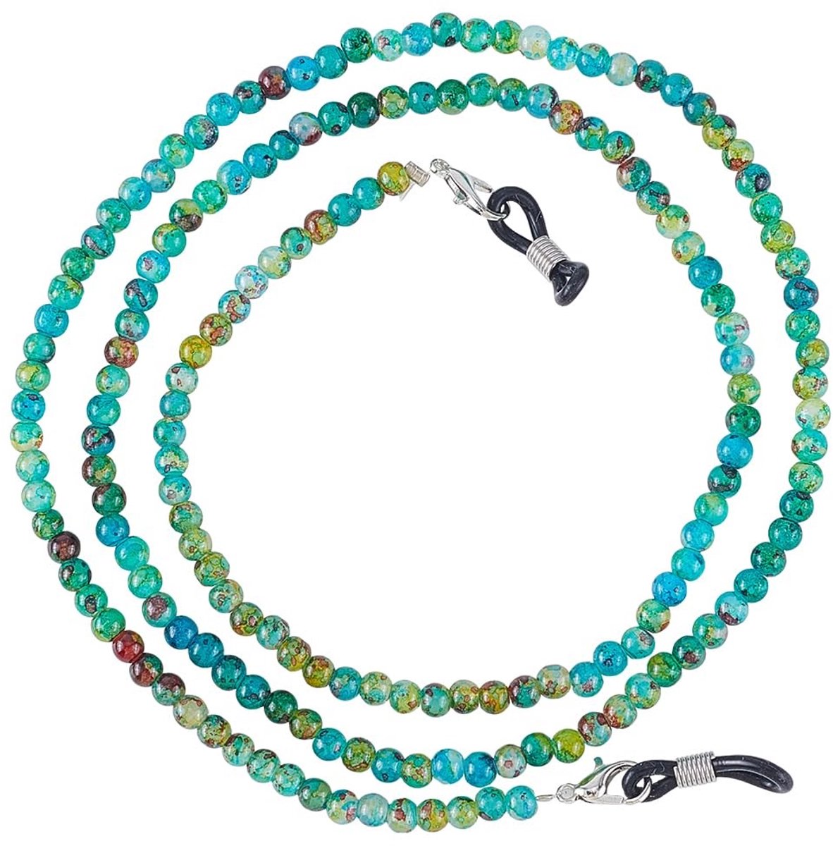 Dailygoods - Cosensi - Dailygoods - Stijlvolle Brillenketting met Kralen 73cm