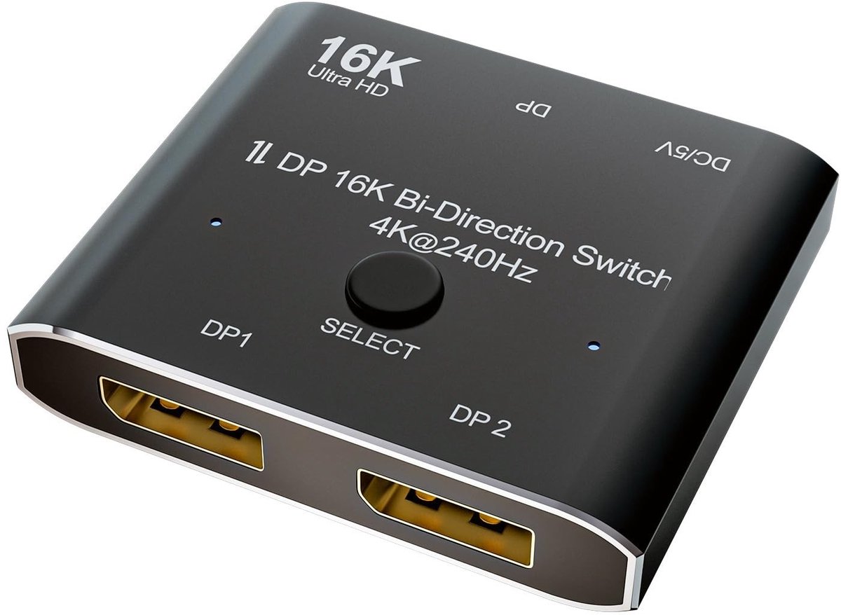 Dailygoods - DisplayPort 16K Switcher Splitter HUB 2-in-1