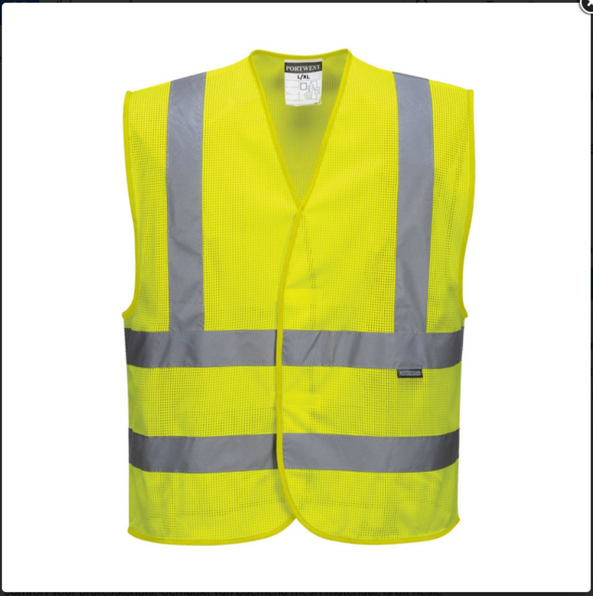 WK. Designed To Work WKP705 Mesh reflecterendesportgilet - Fluorescent Yellow XL/XXL