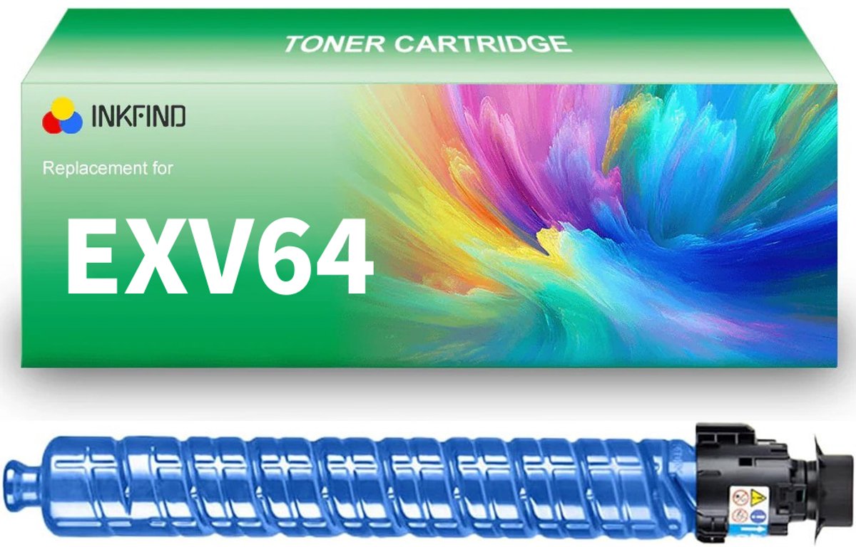 INKFIND EXV64 Cyaan tonercartridge compatibel met Canon C-EXV64 EXV64 Cyaan geschikt voor Canon imageRUNNER ADVANCE DX C3926i/3930i/3935i/3922i - 1-pack Cyaan