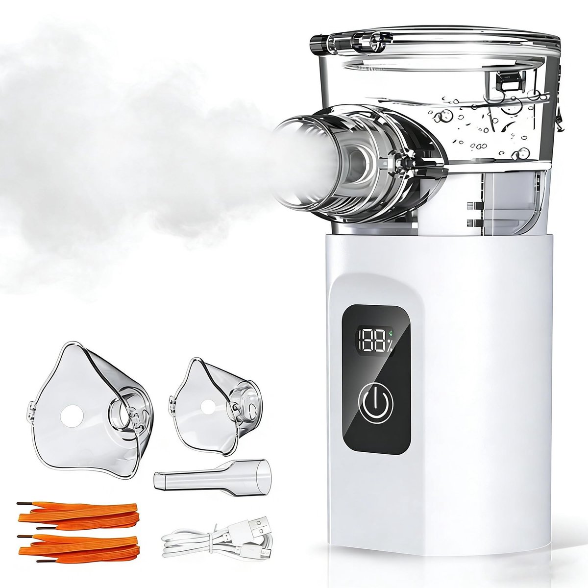 Dailygoods - Oplaadbaar Inhalatieapparaat met LED-Scherm en 2 Maskers