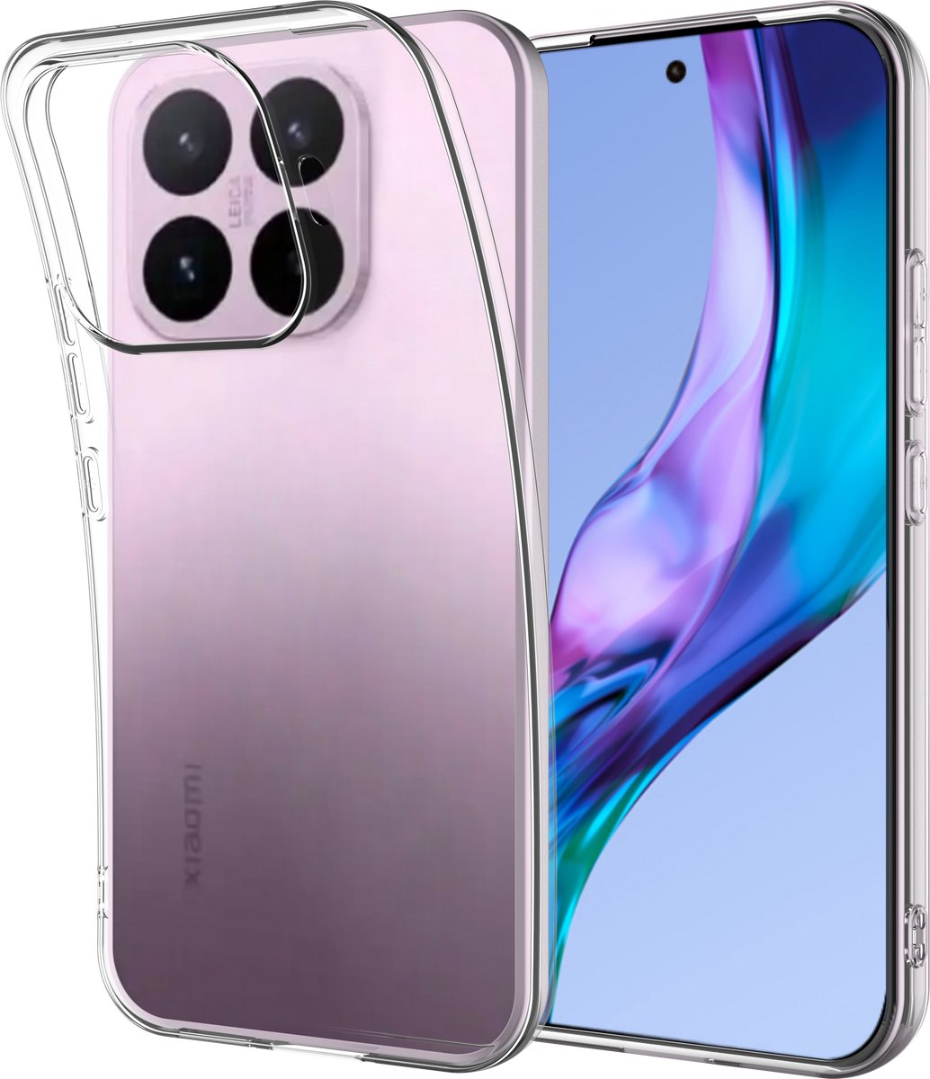 Just in Case hoesje geschikt voor Xiaomi 17T Hoesje Siliconen - Flexibele Case - Transparant