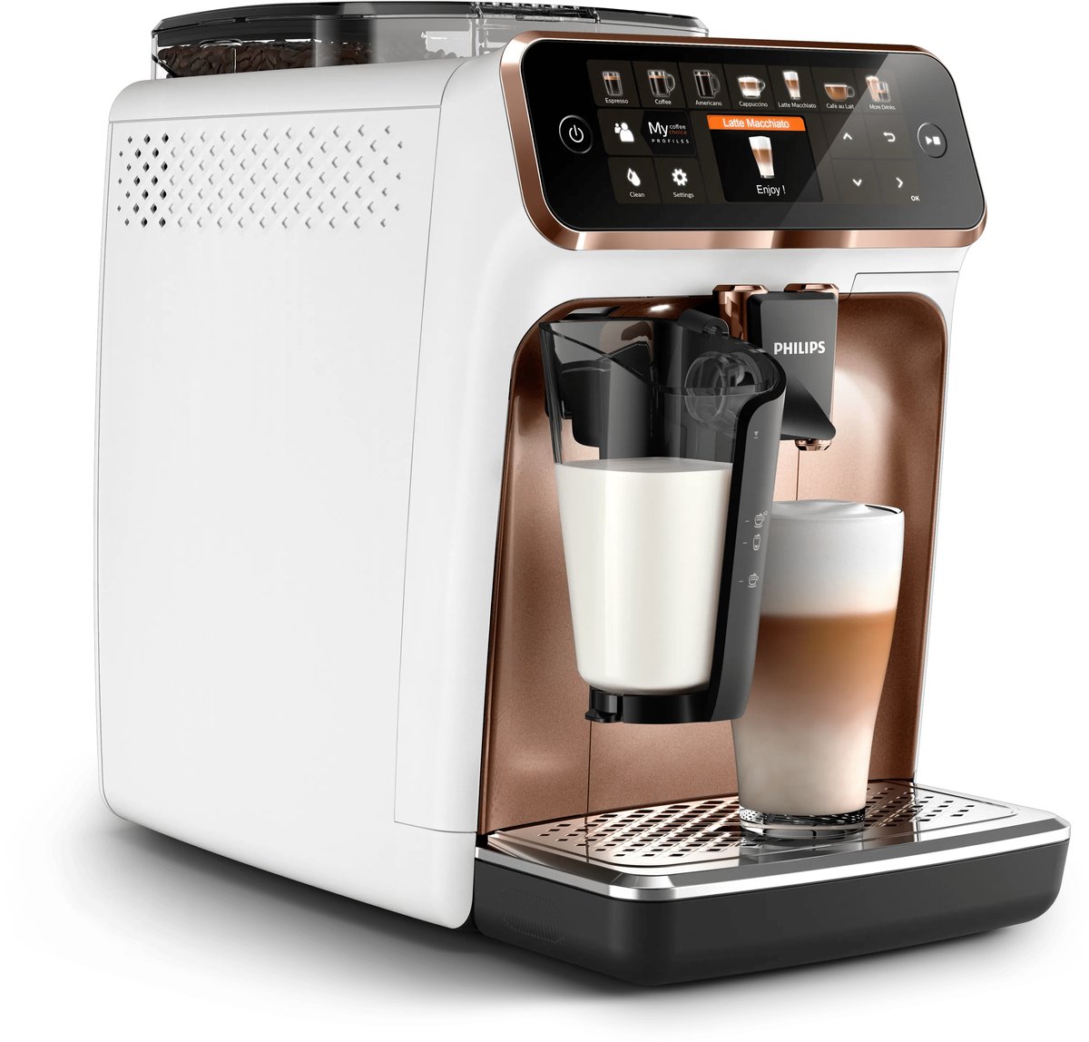 Bol.com Philips EP5443/70 - Volautomatische espressomachine - 1.8 l - 15bar aanbieding