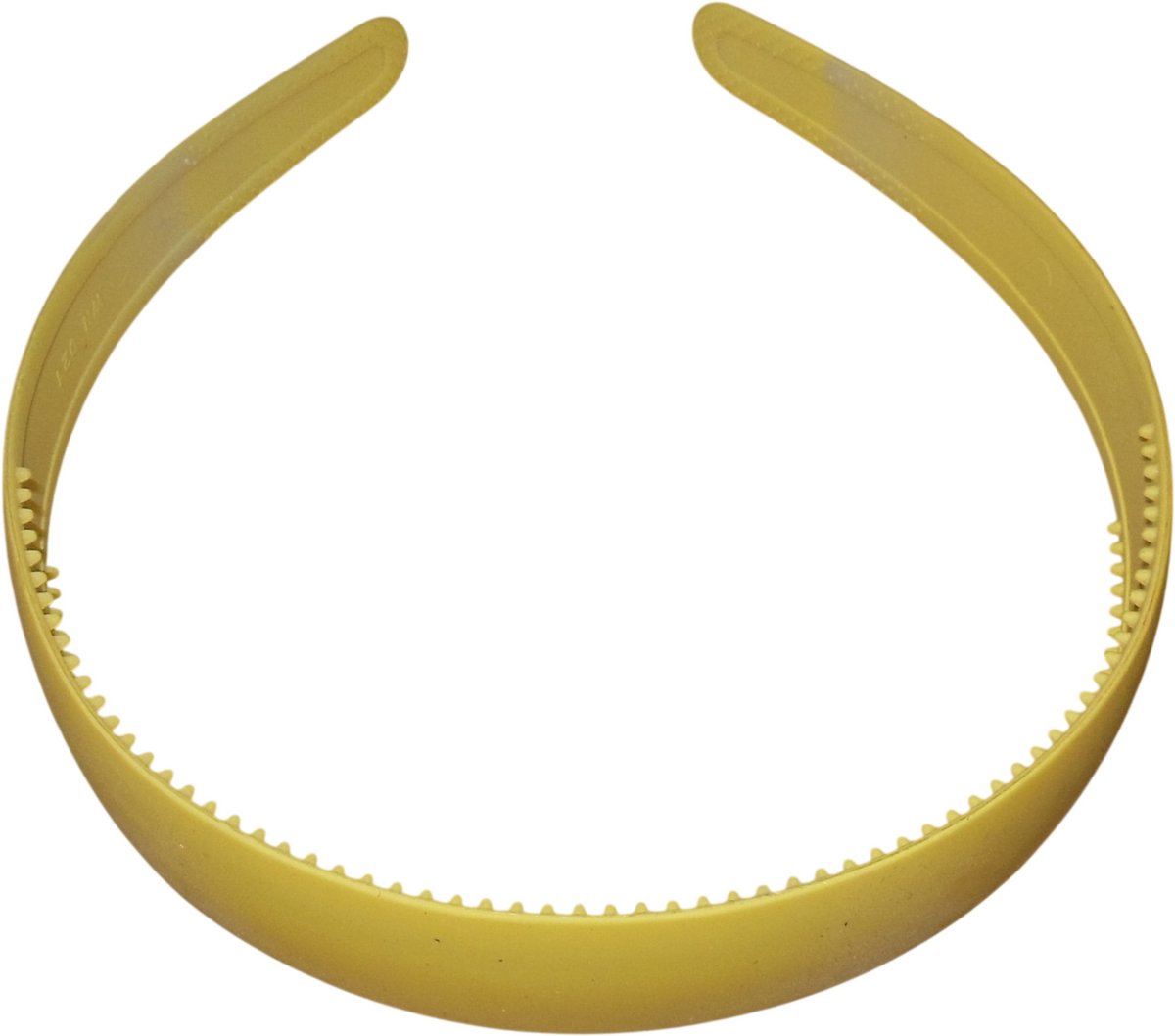 Diadeem siliconen breed geel