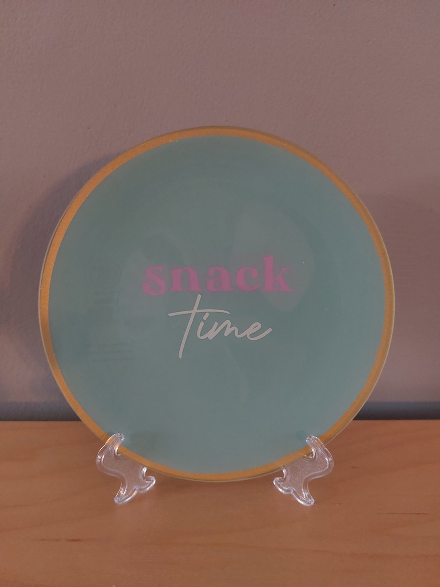 leuk bordje met de tekst : snack time