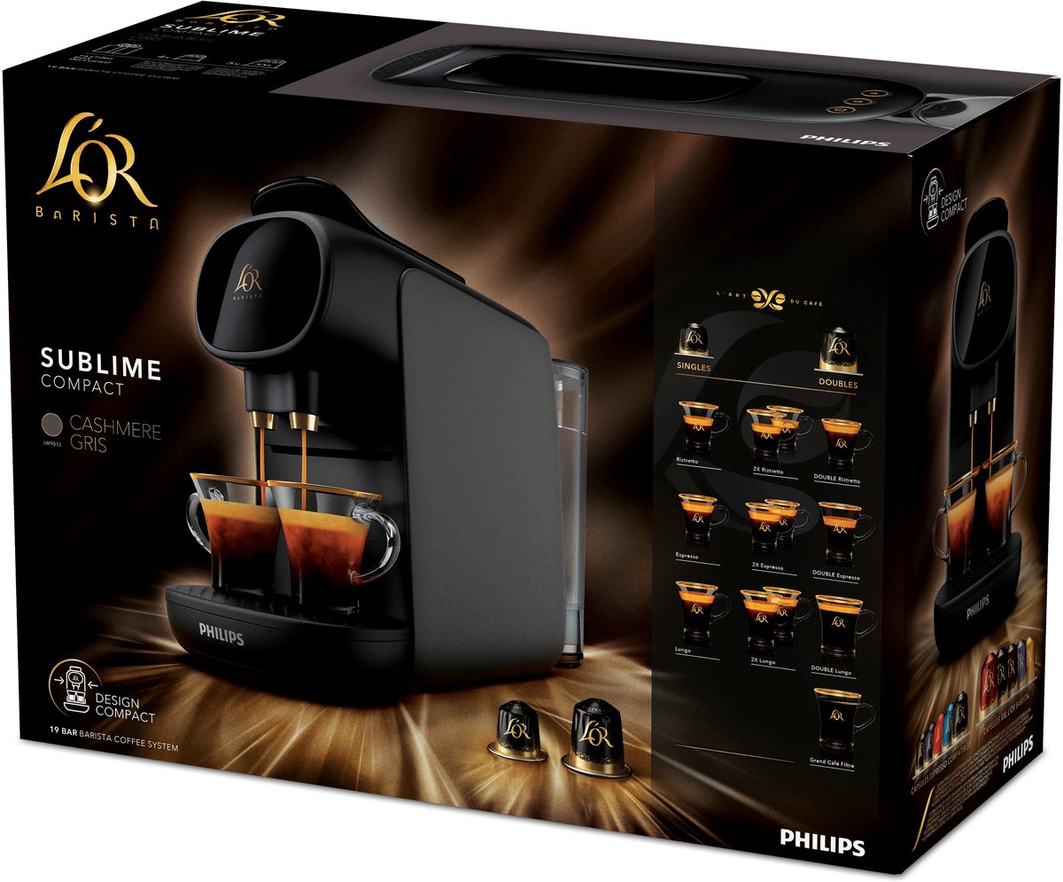 Philips L'Or Barista Sublime LM9012/23 - Koffiecupmachine - voor L'Or Espresso & Barista Koffiecups - Zwart – foto 4