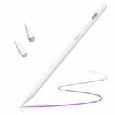 Sounix Stylus pen - Alleen voor iPads 2018-2026 - Styluspennen met Palm Rejection en 2 Extra Punten - Wit