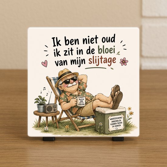 Abraham tegeltje met spreuk