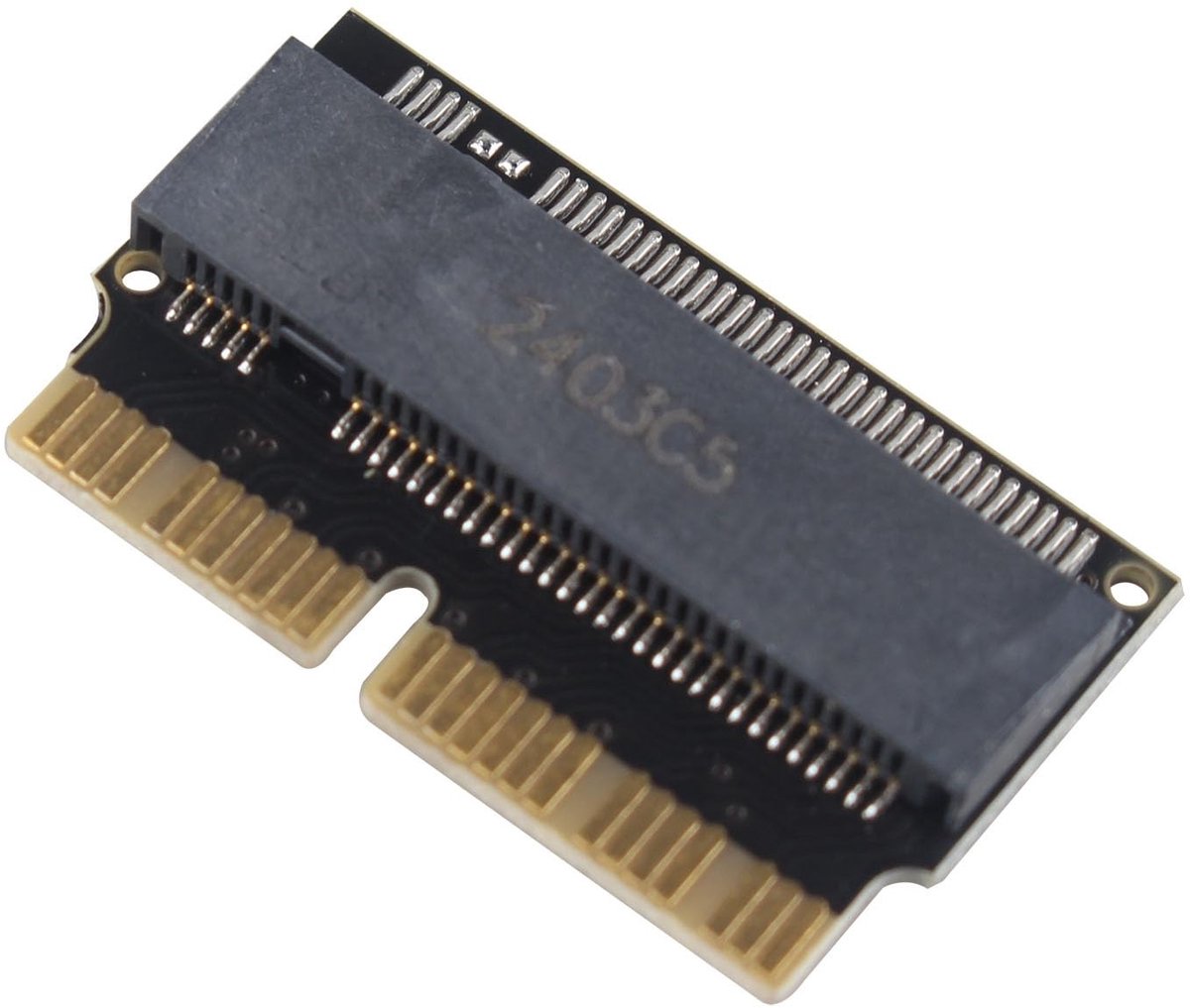 Dailygoods - M.2 NVMe SSD Converter Adapter voor MacBook