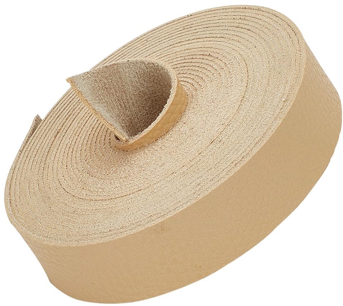 Dailygoods - Dailygoody - Platte Lederen Bandjes - DIY Craft Projecten - Beige - Huisdier Halsbanden - Sleutelhangers en Sieraden