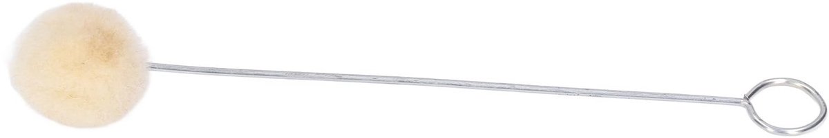 Dailygoods - Dailygoody - Wollen borstels - 20 stuks polijstgereedschap - Voor doe-het-zelvers - Metalen handgreep - Geschikt voor leren verven - Ideaal voor knuts