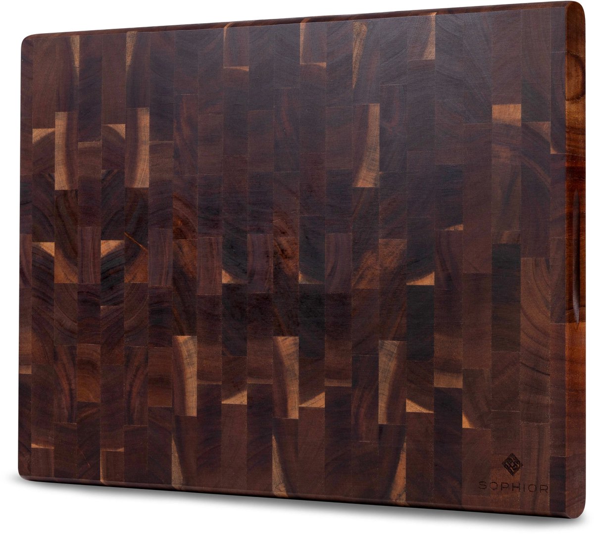 SOPHIOR – Acacia Houten Snijplank – 40x30x3,5 cm – Met Handvaten – Hakblok