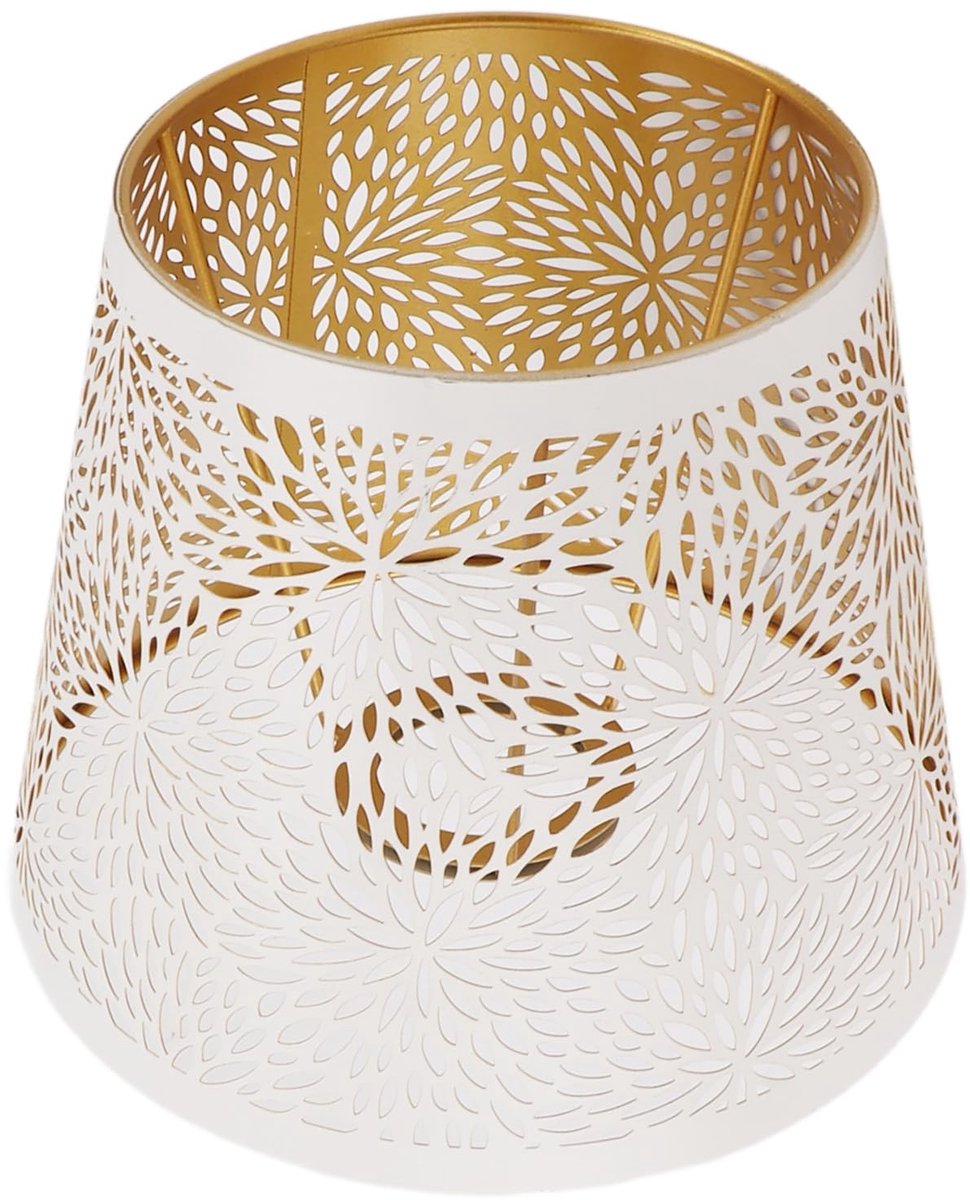 Dailygoods - Dailygoody - Lampenkap - Verlichting - Modern design - Wit - Bloemmotief - E27 E26 - Geschikt voor thuiswoonkamer - IJzer