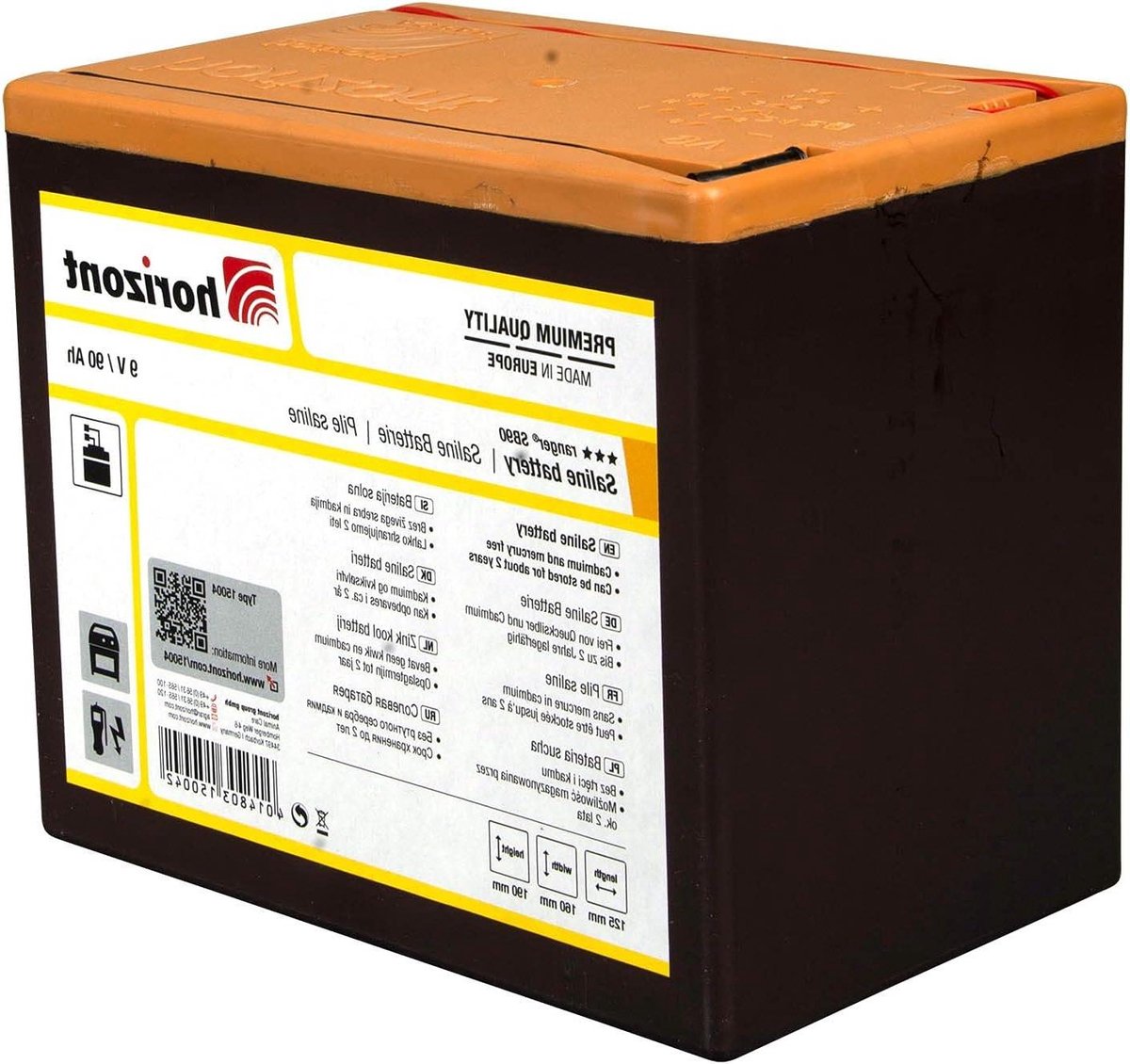 Droge Batterij - 9V Batterij - Elektrisch Gereedschap - Hoge Capaciteit - 90 Ah - Zwart