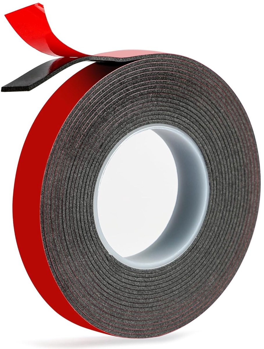 Extra sterke dubbelzijdige tape 0.6mm, 2cm×4.7m - Waterproof, hittebestendig en ideaal voor wanddecoratie, LED strips en auto-toepassingen