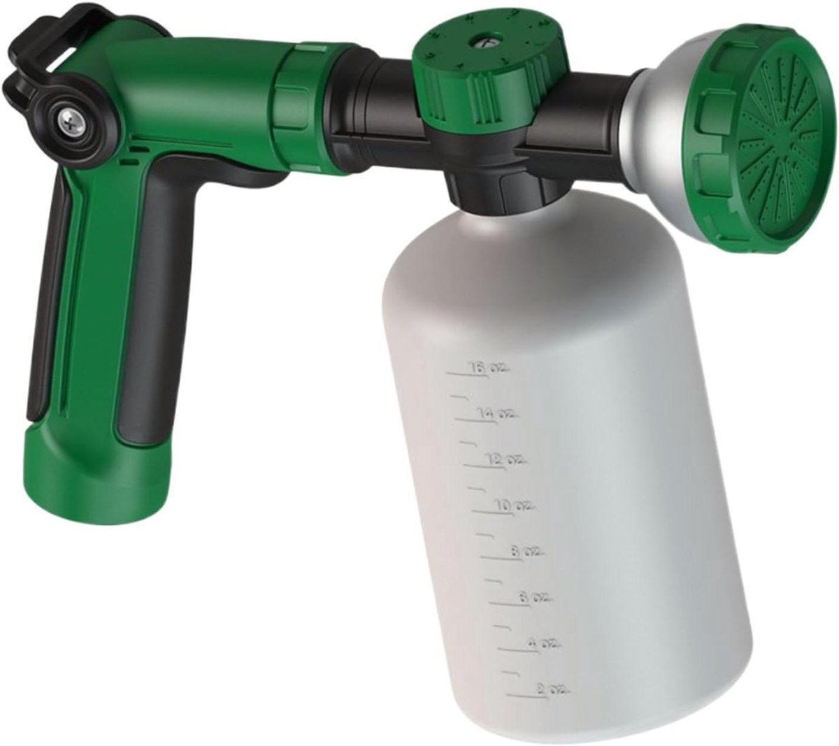 Verstelbare Sproeikop - Gazonsproeier Meststofsproeier - Planten Water Geven - Met Ingebouwde Mixer - 500 ml - Grijs