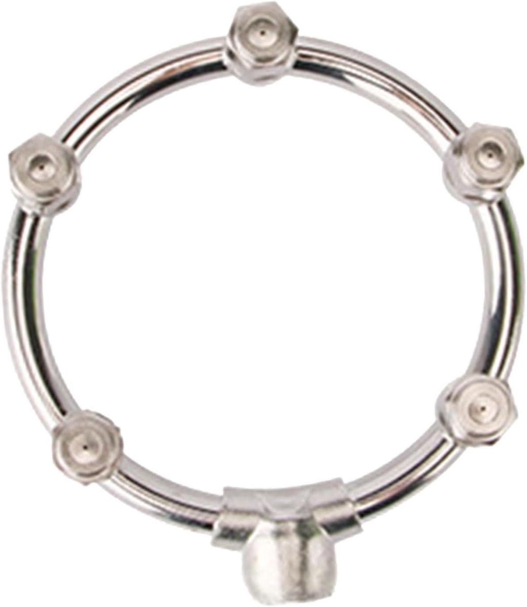Verstelbare Nevelsproeier - Cirkelvormige Sproeier - Landbouw Irrigatie - Roestvrij Staal - 10 x 12 x 4 cm - Zilver