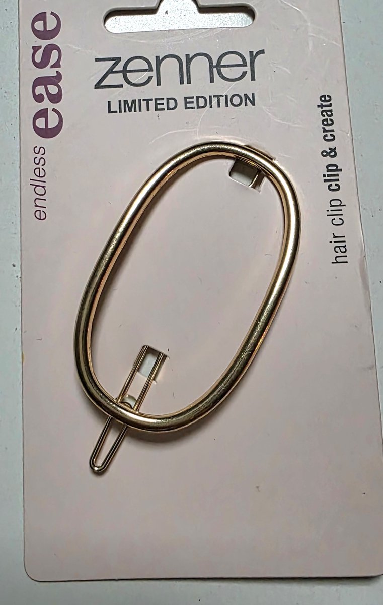 Zenner Limited Edition - hair clip & create - endless ease - haarspeld goud ovaal - haarclip