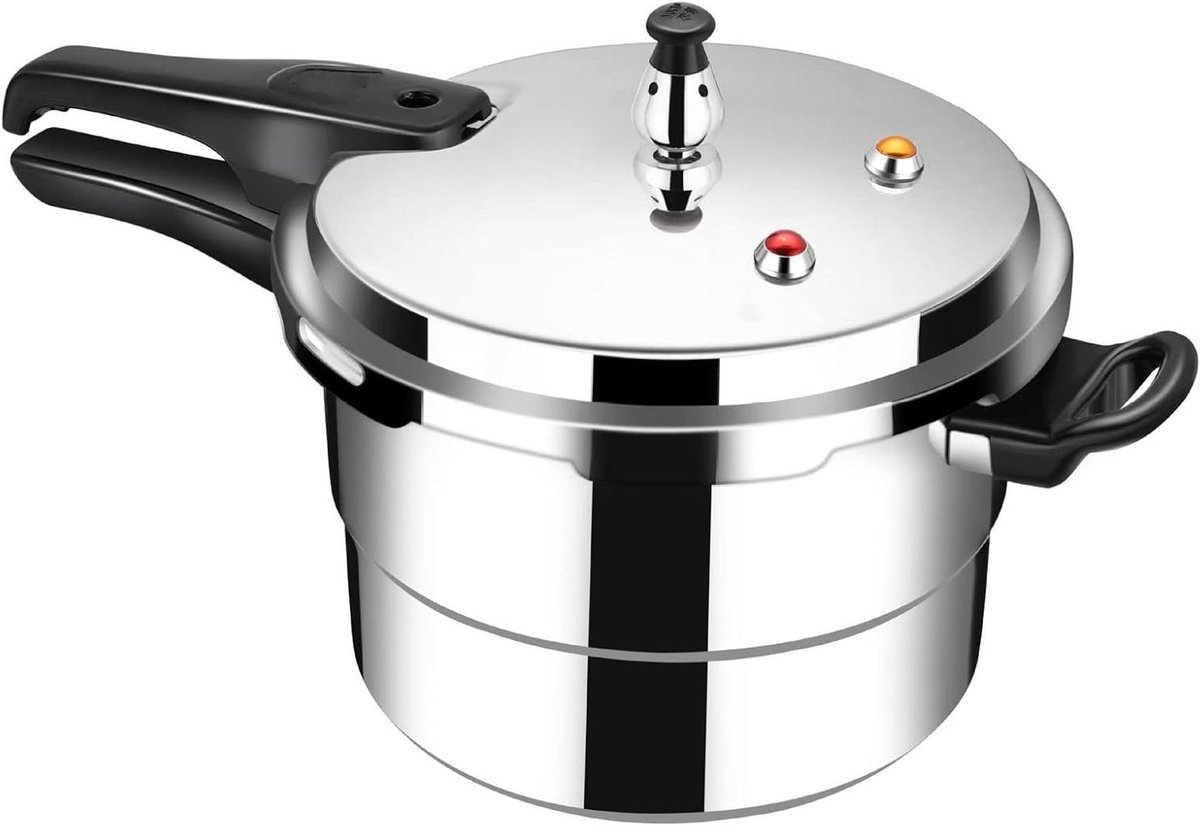 Snelkookpan - Drukpan Stoofpan - Snel Koken - Hogedruk Ontwerp - 4L - Zilver