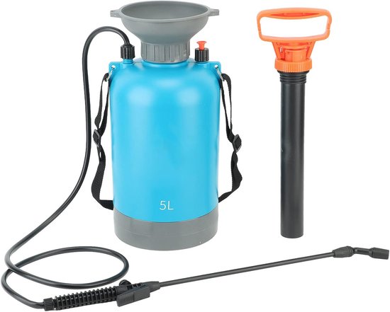 Drukspuit 5L - Tuinsproeier Gazonsproeier - Planten Water Geven - Handmatige Pomp - 5 Liter - Blauw — afbeelding 2