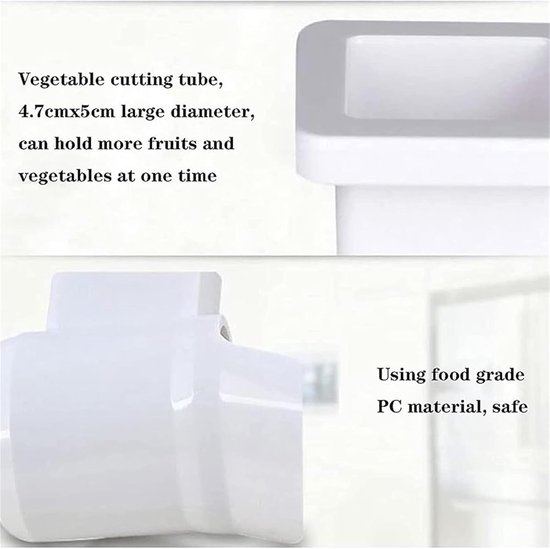 Elektrische Kaasrasp - Keukenrasp Groentenrasp - Snel Ingrediënten Bereiden - 3 Trommelbladen - 18x35x27.5 cm - Wit — afbeelding 3