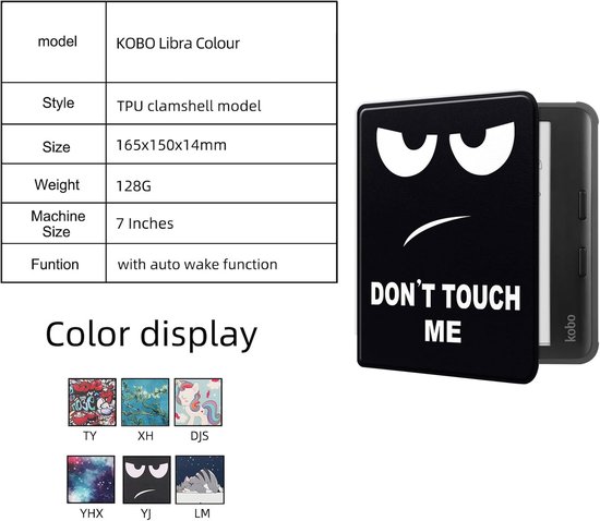 Kobo Libra Colour Hoesje - E-reader Cover - Bescherming E-reader - Ultradun Ontwerp - 163 x 78 x 12 cm van Kobo — afbeelding 4