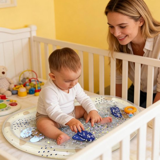 Sensorische Watermat - Opblaasbare Mat Kinderen - Zomer Spelen - Verkoelend en Lichtgevend - 73 x 42 cm - Meerkleurig — afbeelding 4