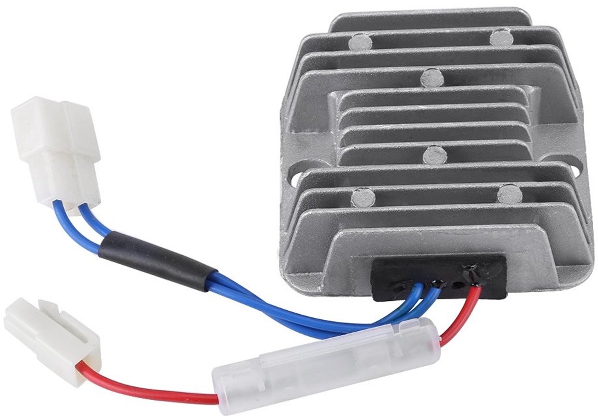 Dailygoody - DC 12V Spanningsregelaar - Gelijkrichter voor Motoren - Geschikt voor Batterijladen - 2 Stekkers met 3 Draden - Voor 3500 5000 6500 6700