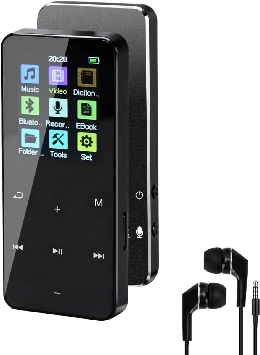 MRKK® MP3 Speler Bluetooth - FM-Radio - Zwart