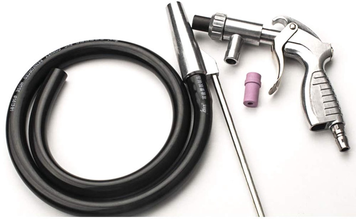 Dailygoody - Sandblasting gun set - Sandblaster - Veilig en effectief - Inclusief nozzles - Voor het reinigen van oppervlakken - Geschikt voor me