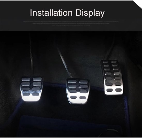 Pedaalhoezen Set - Auto Accessoires - Verbeter Rijervaring - Antislip Ontwerp - 3 Stuks - Zwart — afbeelding 2