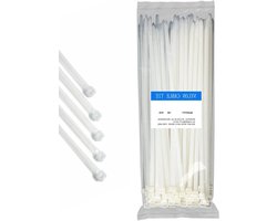 EWANTO Kabelbinders, set van 500 stuks, lengte 150 mm, breedte 2,5 mm, kleur wit, nylon kabelbinders voor het organiseren van huishouden, tuin en werkplek, orde, kabelbinders, duurzaam, 500 stuks