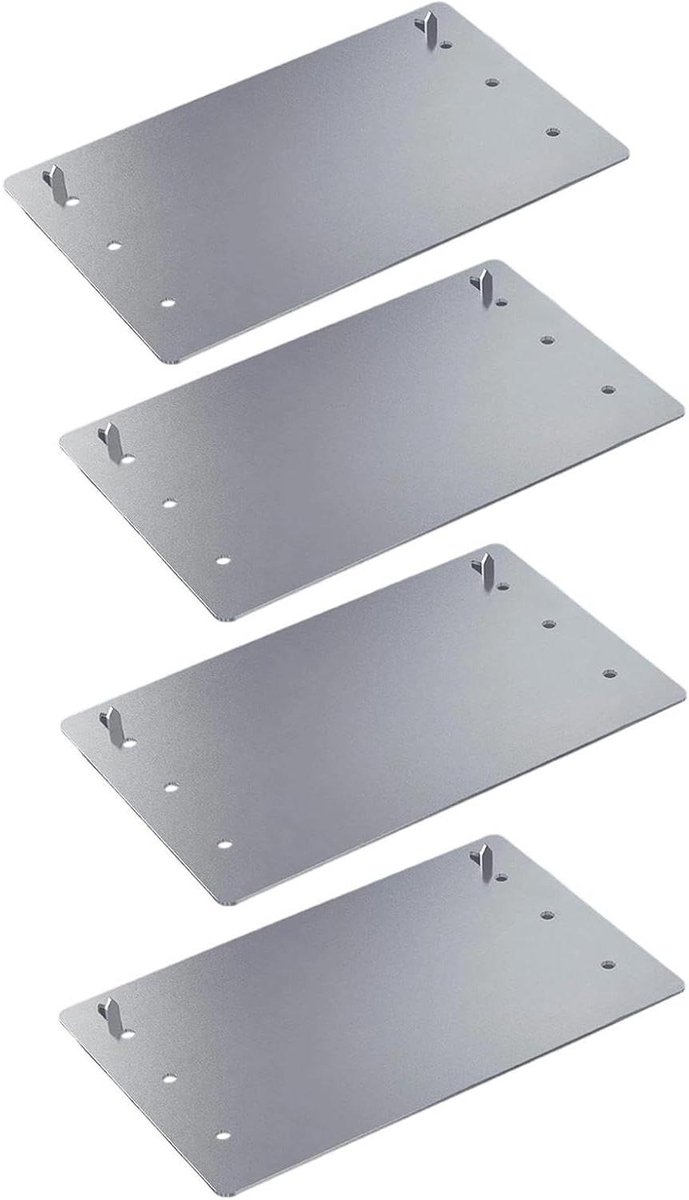 Nagelbeschermers - Plaat Schild - Leidingen Beschermen - Zelfspijkerend Staal - 4 Stuks - Enkele Attribuut