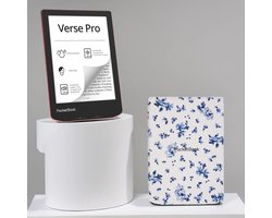PocketBook Verse Pro e-reader Passion Red – 6 inch – 16 GB – waterdicht + Bloemen Hoesje – voordeelbundel