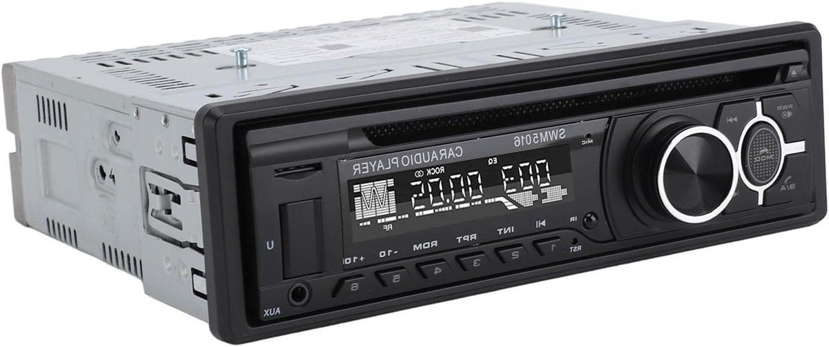 Auto Stereo - MP3 Speler - Muziek Afspelen - USB Opladen - 12V tot 24V - Zwart