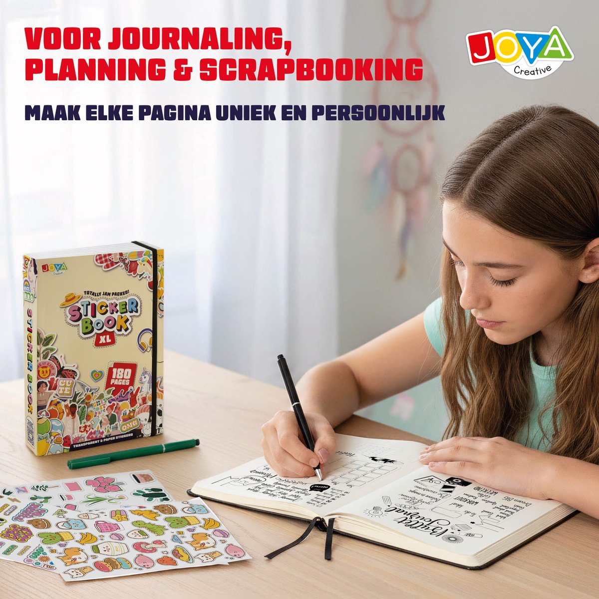 Stickerboek Volwassenen XL - 7500 Stickers voor Bullet Journal - Scrapbook - Journaling - Stickervellen en Losse Stickers - 180 Pagina's - Joya Creative — afbeelding 4