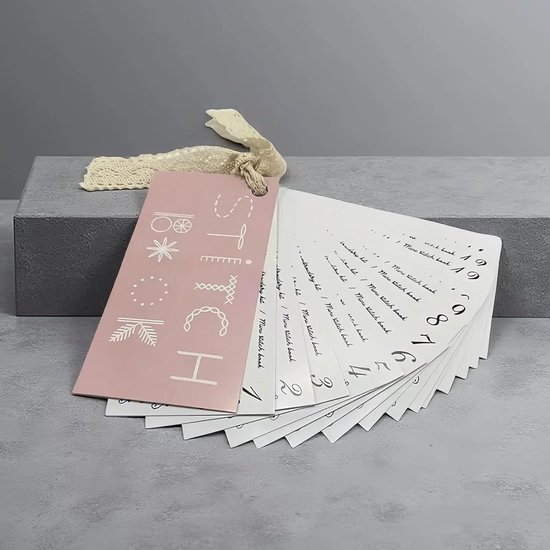 Borduurgids Naaien - Handwerk Handleiding - Creatief Borduren - Stapsgewijze Visuele Gidsen - 15 x 8 cm - Wit — afbeelding 3