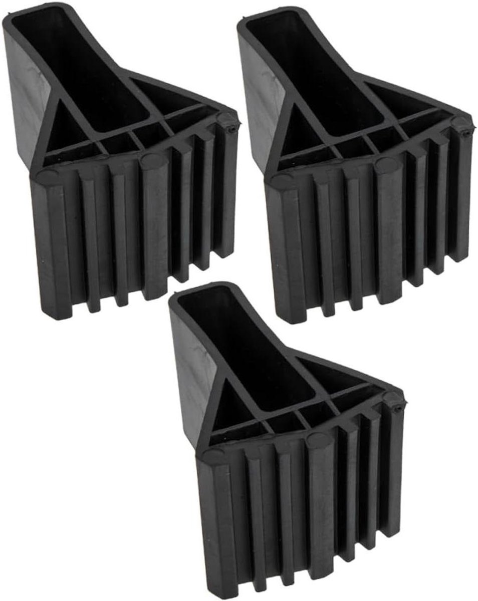Antislip Ladder Voetbeschermers - Ladderpoten Hoezen - Veilig Gebruik - Vloerbescherming - 9.3x6.7x6.3cm - Zwart