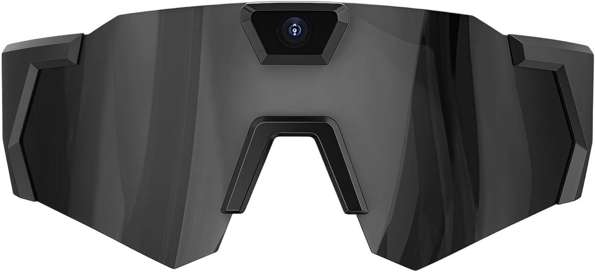 Camerabril - Actiecamera bril - Sport vastleggen - Handsfree opname - 17 x 153 cm - Zwart