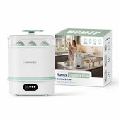 Numsy Steamix Plus Stérilisateur de biberons avec fonction de séchage – Stérilisateur à vapeur électrique pour biberons, tétines et pièces de tire-lait – Grande capacité – Sans BPA