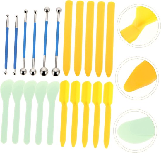 Voegenkit Gereedschap - Tegel afwerking - Kit aanbrengen - Diverse schrapers - 15 cm lengte - Diverse kleuren — afbeelding 5