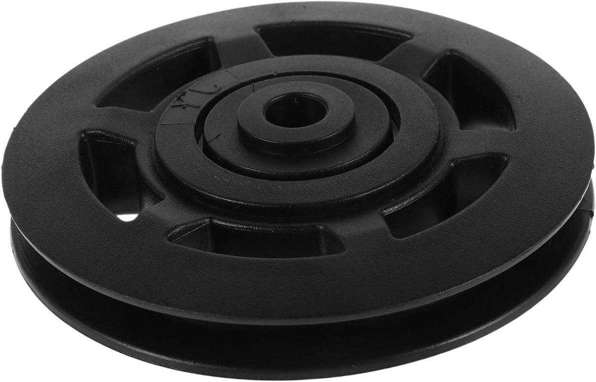 Fitness Katrol - Kogellager Wiel - Thuistraining - Eenvoudige Installatie - 9.7x9.7x3cm - Zwart