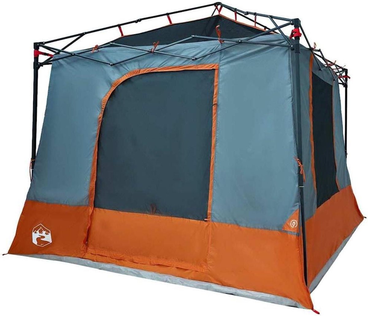 Binnentent met E-poort - Mesh Tent - Ontspannen Buiten - Winddicht Taft Materiaal - 290 x 288 cm - Grijs Oranje