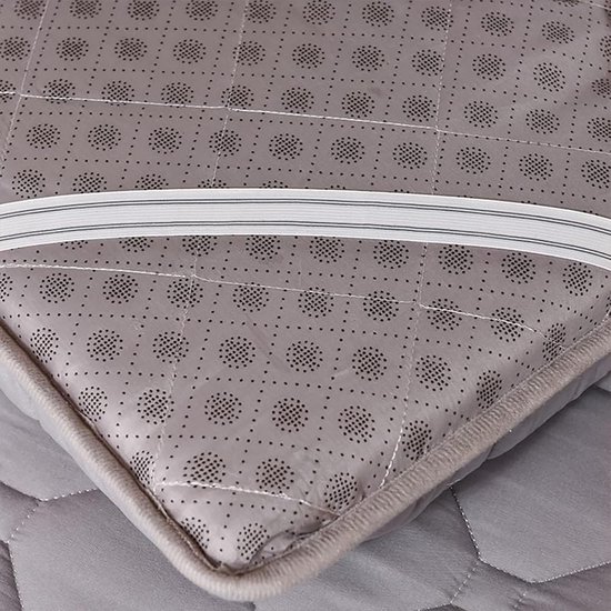 Japanse futonmatras - Opvouwbare slaapmat - Ruimtebesparend slapen - Antislip ontwerp - 180 x 200 cm - Grijs — afbeelding 2