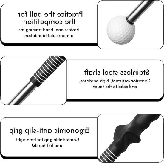 Verstelbare Golf Swing Trainer voor Beginners: Golf Oefenhulpmiddel, Indoor Training, Versterking van de Swing en Warming Up Oefeningen — afbeelding 2