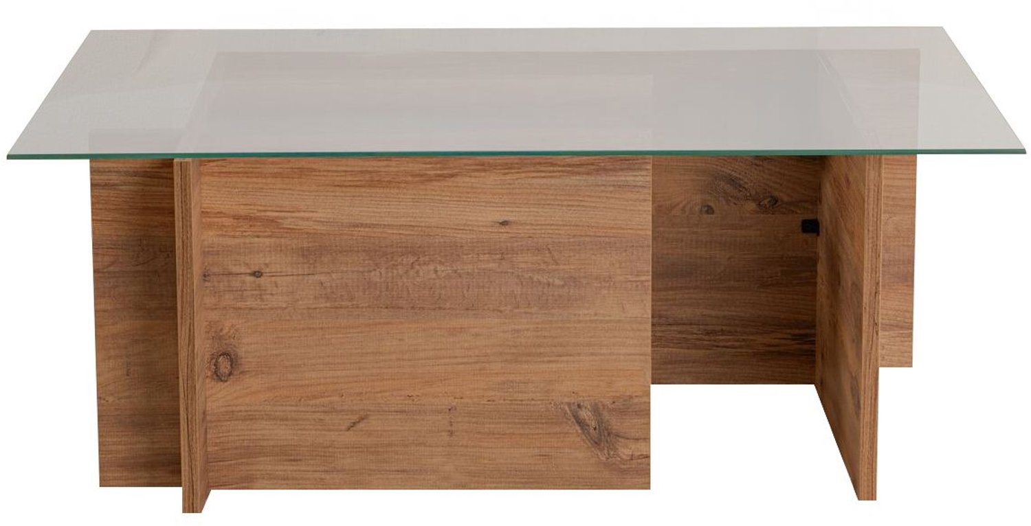 Skye Decor Houten salontafel "Vetrino" - 105 x 65 x 40 cm - Atlantic Pine Atlantische Kiefer
