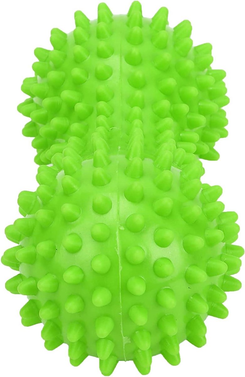 Massagebal - Pinda bal - Spierherstel - Duurzame constructie - 15 cm - Groen