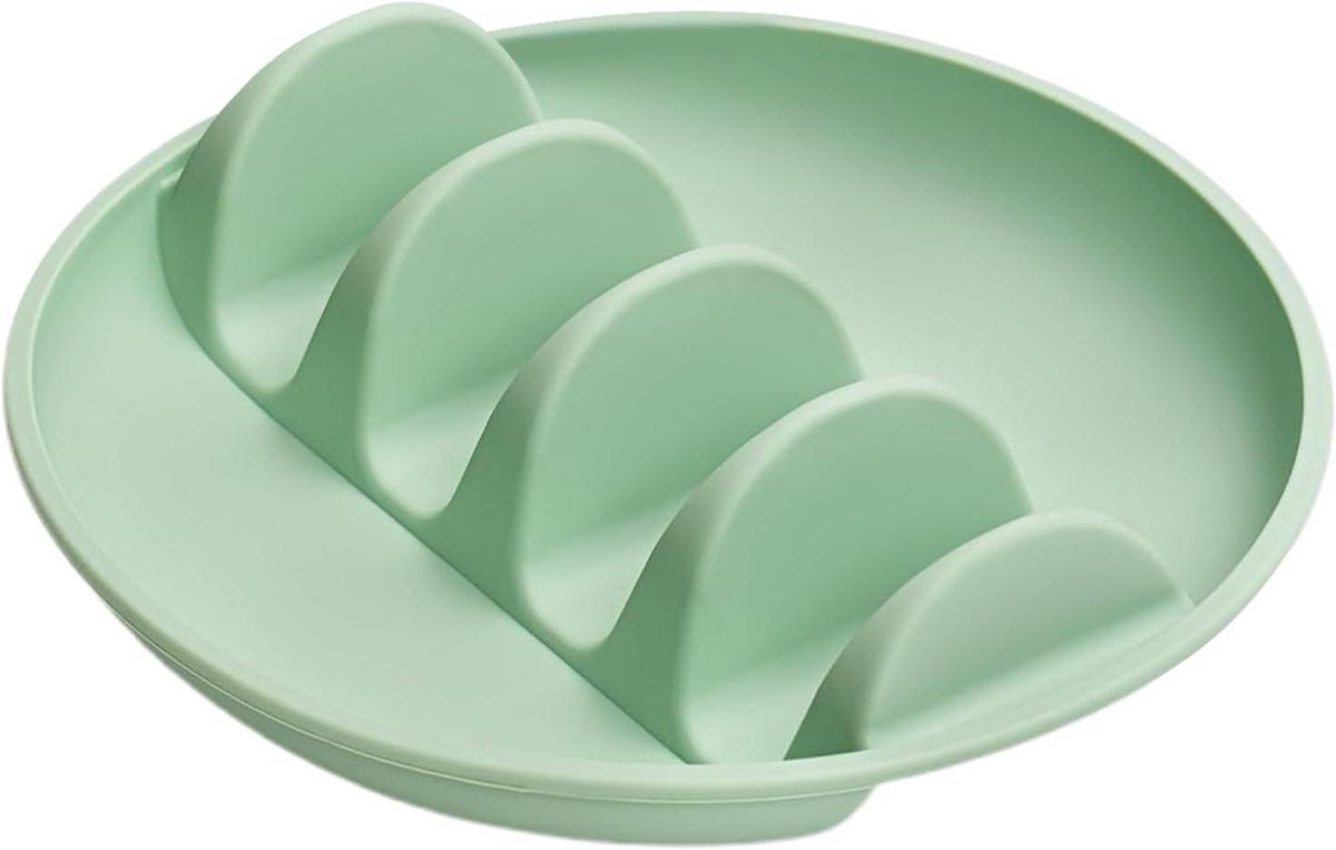 Tacohouder - Tortilla rek - Feest serveren - Vaatwasser magnetron veilig - 248 cm - Groen